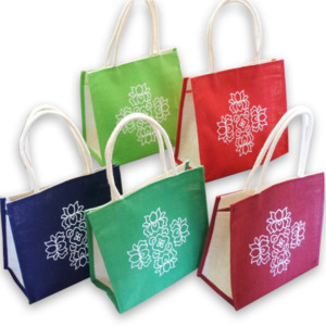 Multi color jute bags