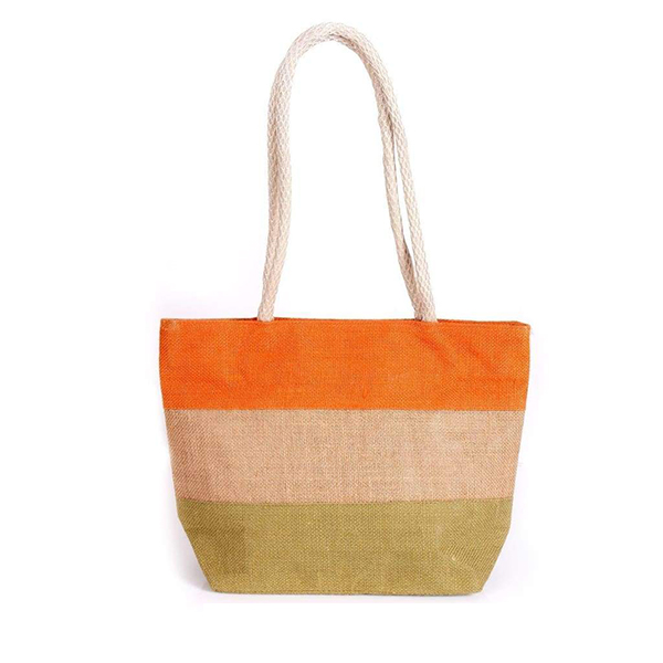 Fancy jute Bags Tri Color